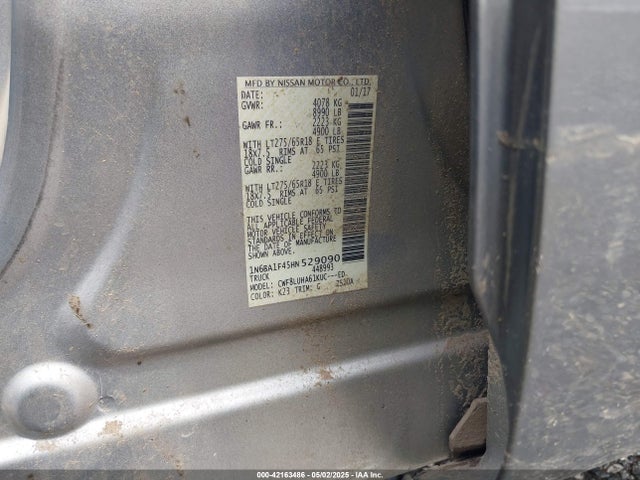 1N6BA1F45HN529090 Nissan Titan Xd Pro-4x Diesel