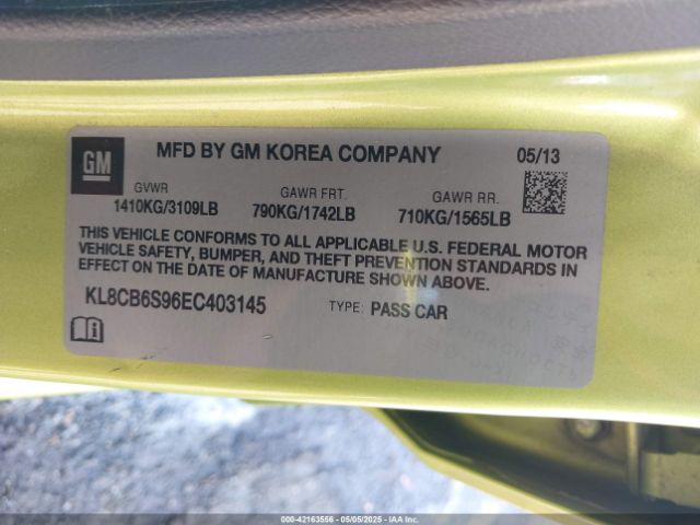 KL8CB6S96EC403145 Chevrolet Spark Ls Auto