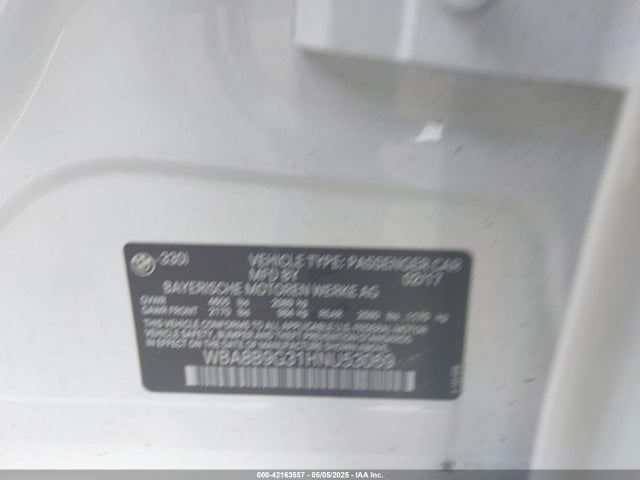 WBA8B9G31HNU53069 BMW 330I