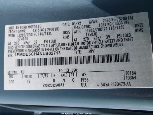 1FMDE5CH4NLB02713 Ford Bronco Badlands