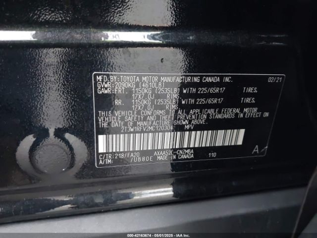2T3W1RFV2MC120304 Toyota Rav4 Xle