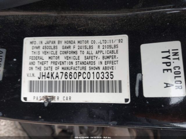 1993 ACURA LEGEND JH4KA7660PC010335 Photo 8