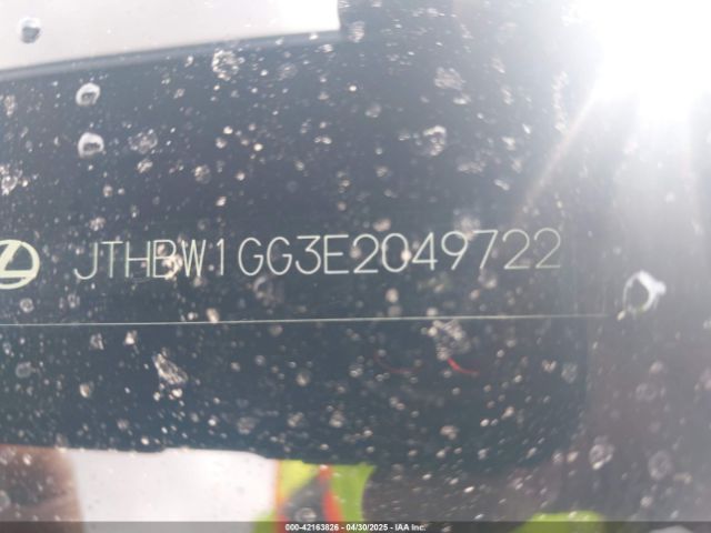 JTHBW1GG3E2049722 Lexus ES 300H