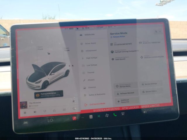 5YJ3E1EA1MF067610 Tesla Model 3 Standard Range Plus Rear-wheel Drive