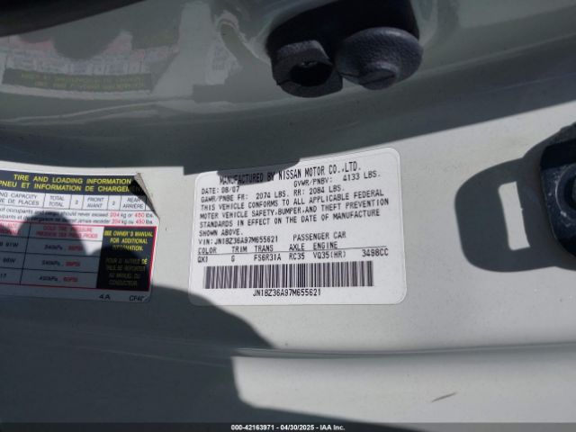 2007 NISSAN 350Z JN1BZ36A97M655621 Photo 8