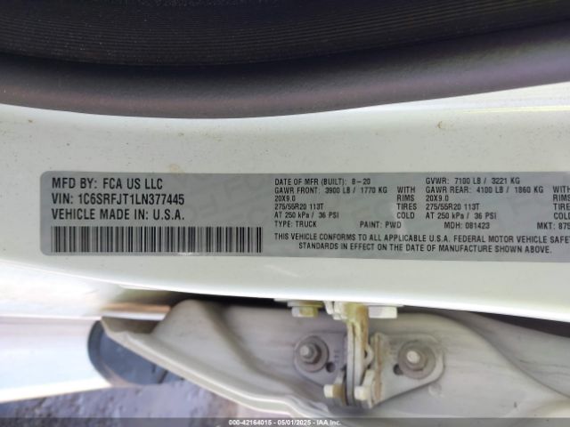 2020 RAM 1500 1C6SRFJT1LN377445 Photo 8