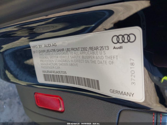 WAUENAF45JA057035 Audi A4
