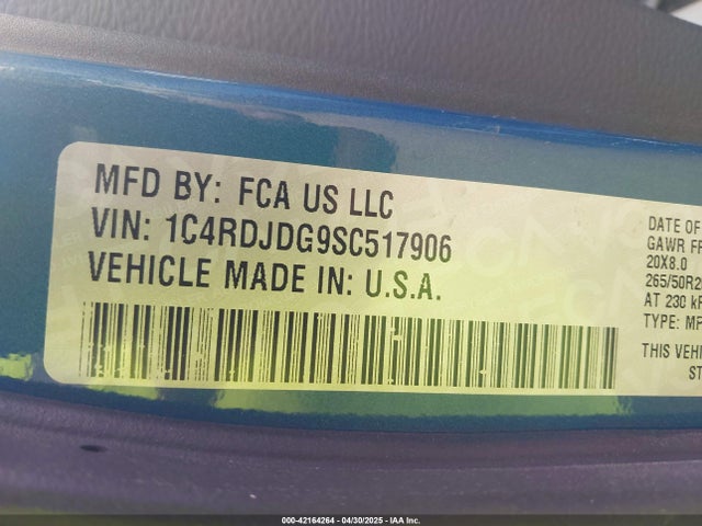 Dodge Durango Gt Plus Awd 2025 1C4RDJDG9SC517906 Image 9