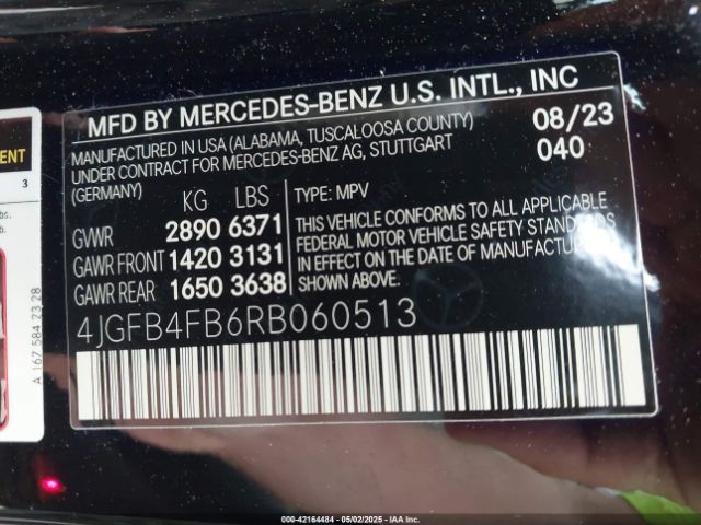 4JGFB4FB6RB060513 Mercedes-Benz Gle 350 4matic
