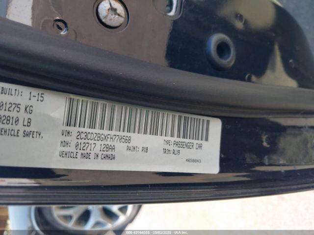 2015 DODGE CHALLENGER 2C3CDZBGXFH770568 Photo 8