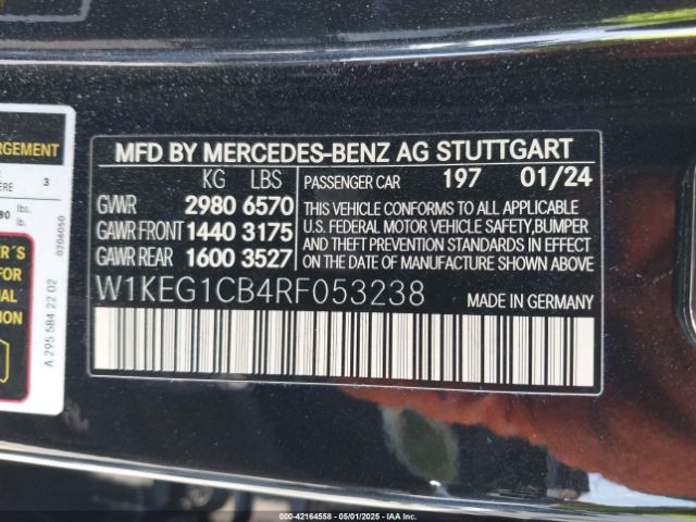 2024 MERCEDES-BENZ EQE 350 W1KEG1CB4RF053238 Photo 8