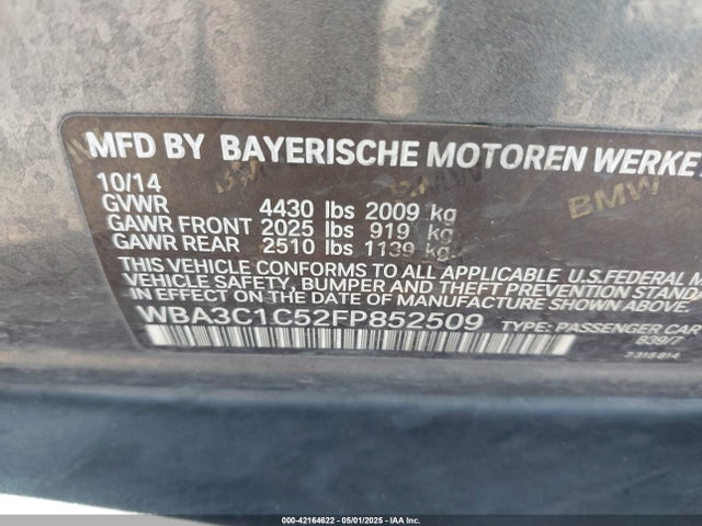 WBA3C1C52FP852509 BMW 328I