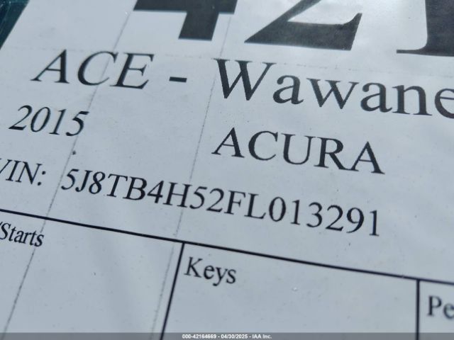 5J8TB4H52FL013291 Acura RDX