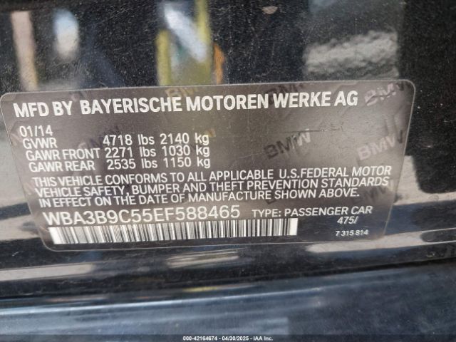 2014 BMW 335I WBA3B9C55EF588465 Photo 8