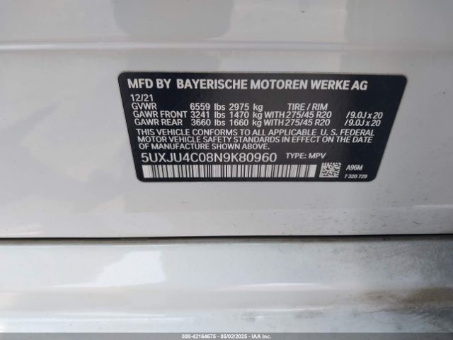 5UXJU4C08N9K80960 BMW X5 M50i