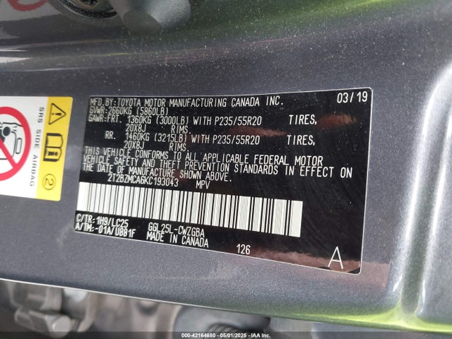 2T2BZMCA6KC193043 Lexus Rx 350 F Sport