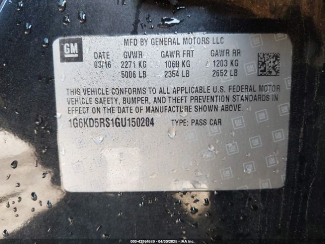 2017 CADILLAC CT6 1G6KH5R68HU139029 Photo 8