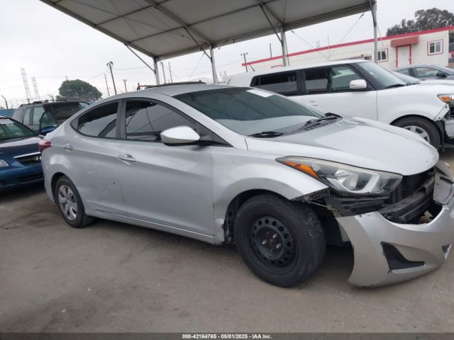 KMHDH4AE9GU490903 Hyundai ELANTRA SE