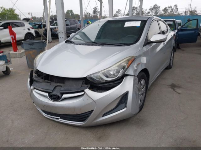 KMHDH4AE9GU490903 Hyundai ELANTRA SE