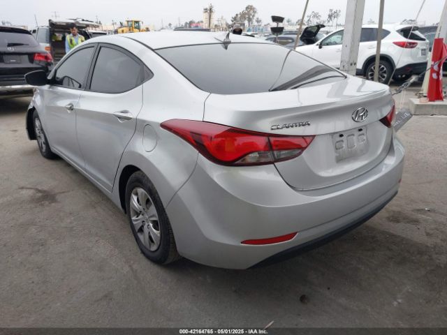 KMHDH4AE9GU490903 Hyundai ELANTRA SE