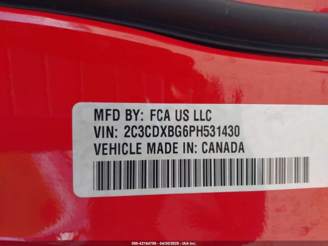 2C3CDXBG6PH531430 Dodge Charger Sxt