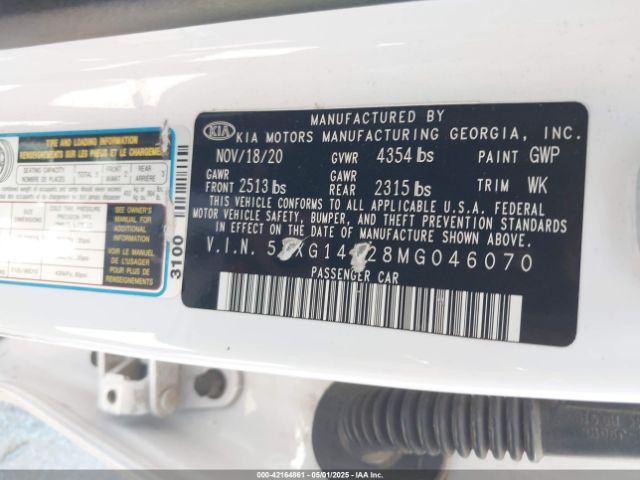 5XXG14J28MG046070 KIA K5 LXS