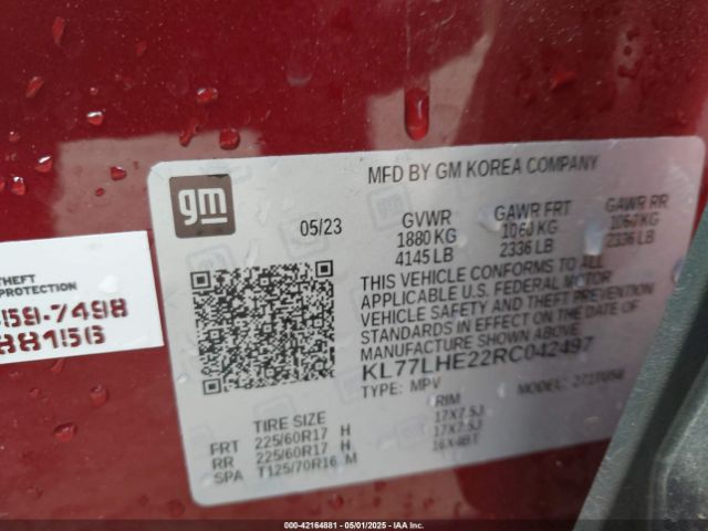 2024 CHEVROLET TRAX KL77LHE22RC042497 Photo 8