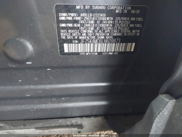 JF2SKAMC6LH609873 Subaru Forester Sport