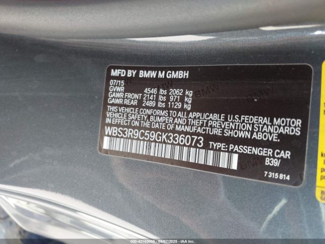 WBS3R9C59GK336073 BMW M4