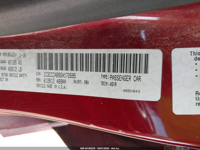 1C3CCCAB9GN172695 Chrysler 200 Limited