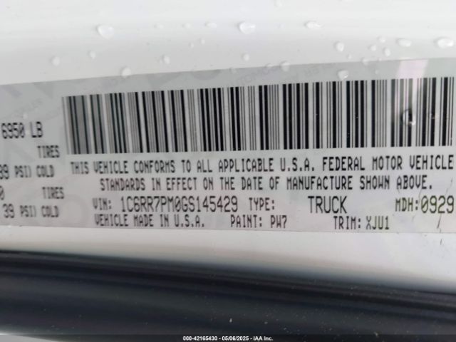1C6RR7PM0GS145429 RAM 1500 Longhorn