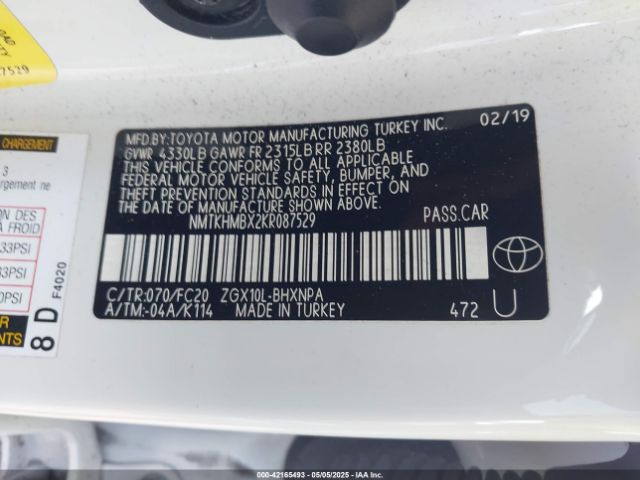 NMTKHMBX2KR087529 Toyota C-HR LE