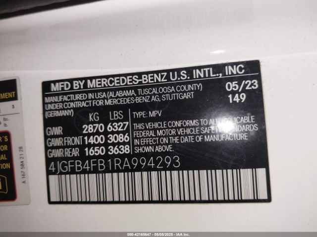 2024 MERCEDES-BENZ GLE 350 4JGFB4FB1RA994293 Photo 8