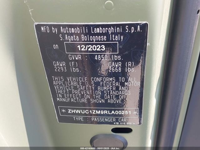 2024 LAMBORGHINI REVUELTO ZHWUC1ZM9RLA00251 Photo 8
