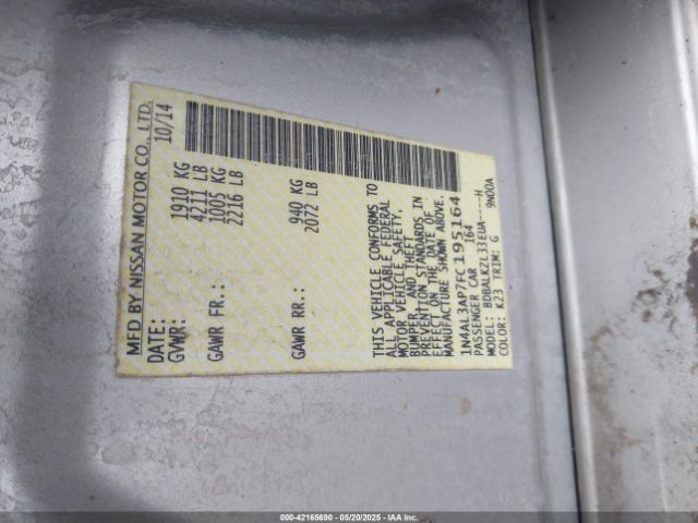 2015 NISSAN ALTIMA 1N4AL3AP7FC195164 Photo 8