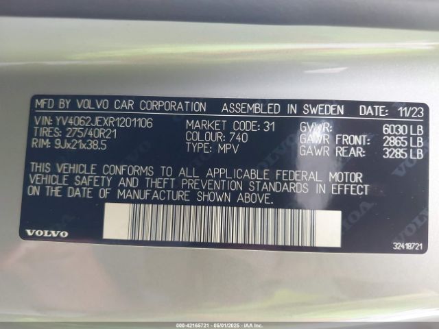 2024 VOLVO XC90 YV4062JEXR1201106 Photo 8