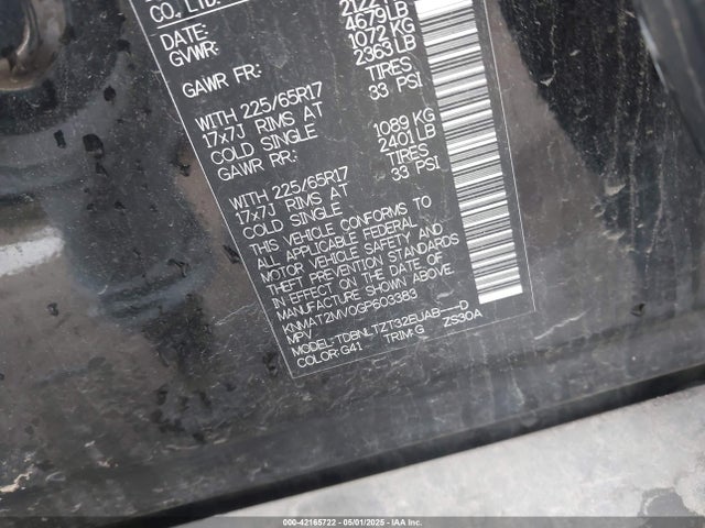 Nissan ROGUE SV 2016 KNMAT2MV0GP603383 Image 9