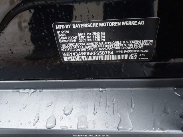 WBY43AW06RFS58764 BMW 2024