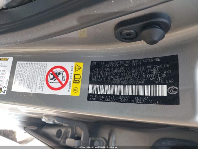 2017 LEXUS ES 350 58ABK1GG5HU072848 Photo 8