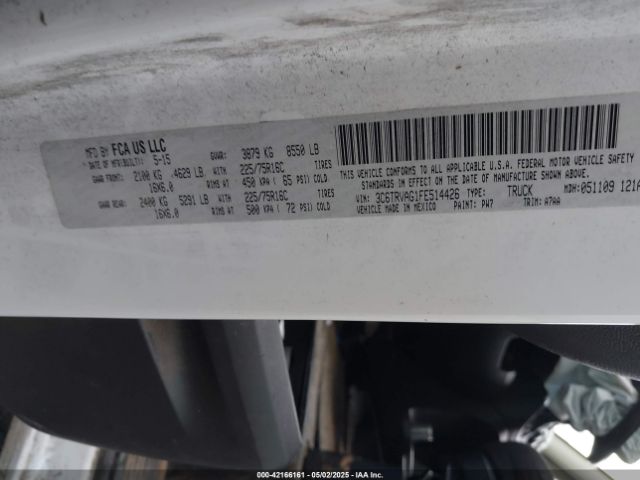 2015 RAM PROMASTER 1500 3C6TRVAG1FE514426 Photo 8