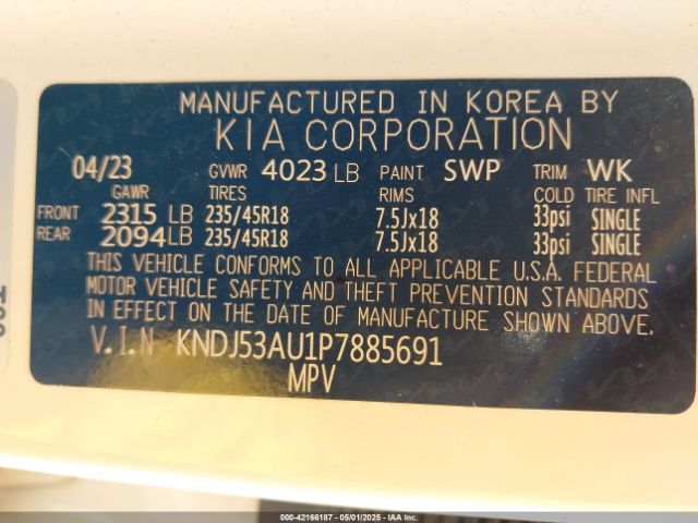 KNDJ53AU1P7885691 KIA Soul Gt-line