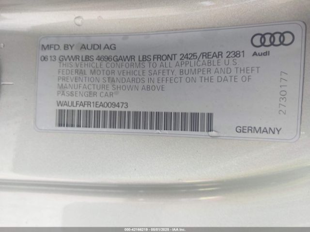 2014 AUDI A5 WAULFAFR1EA009473 Photo 8