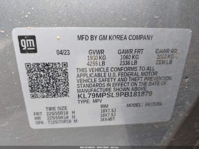 2023 CHEVROLET TRAILBLAZER KL79MPSL9PB181879 Photo 8