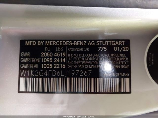 W1K3G4FB6LJ197267 Mercedes-Benz A 220 4matic