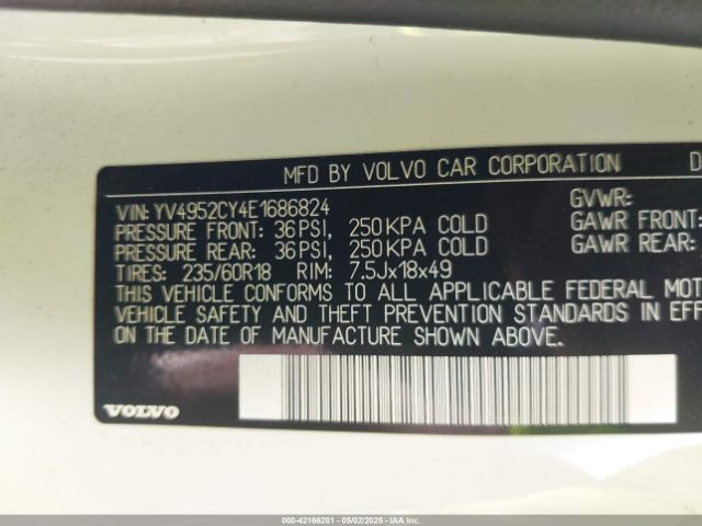 2014 VOLVO XC90 YV4952CY4E1686824 Photo 8