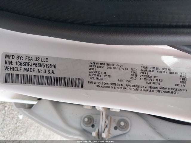 RAM 1500 2025 1C6SRFJP6SN519810 Image 9