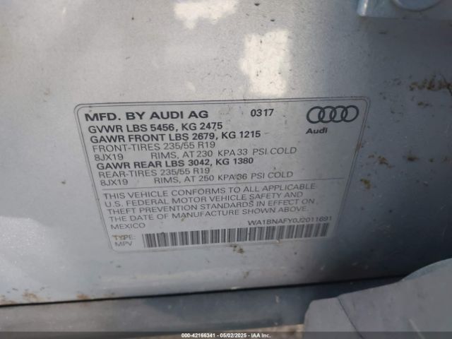2018 AUDI Q5 WA1BNAFY0J2011691 Photo 8