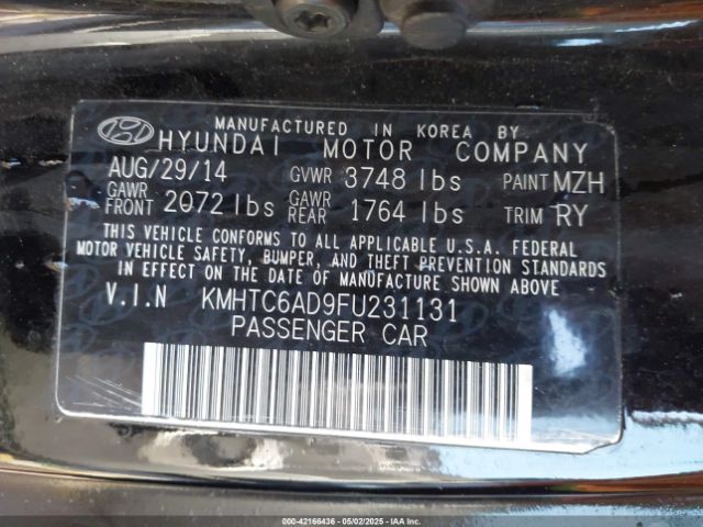 KMHTC6AD9FU231131 Hyundai Veloster