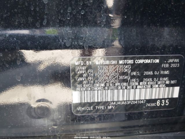 2023 MITSUBISHI OUTLANDER JA4J4UA83PZ041047 Photo 8