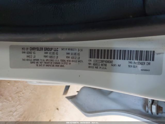 1C3CCCCB8FN508302 Chrysler 200 C
